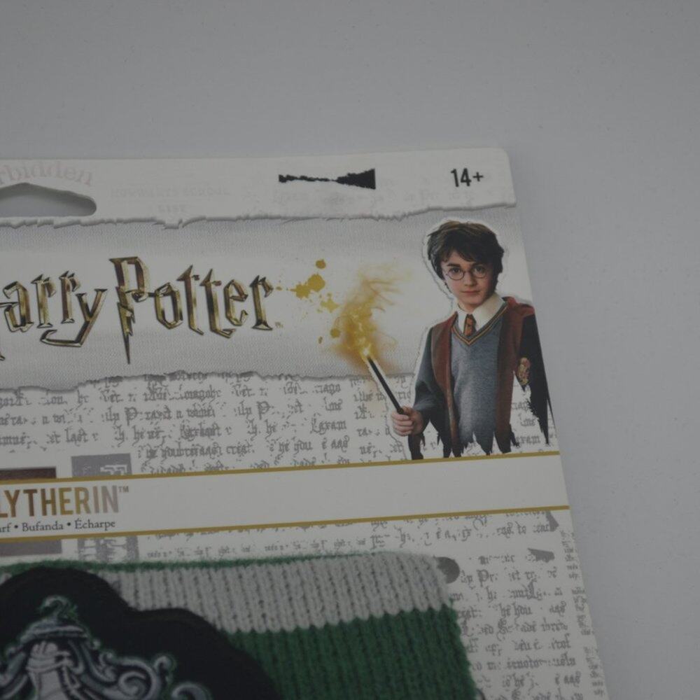 Harry Potter Wizard Scarf Disguise Wizarding World Slytherin Green Grey Stripe - Picture 5 of 11